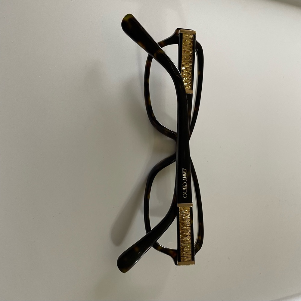 Jimmy Choo 55 086 DARK TORTOISE 52-15-140 Italy Made 10281 - Picture 10 of 10